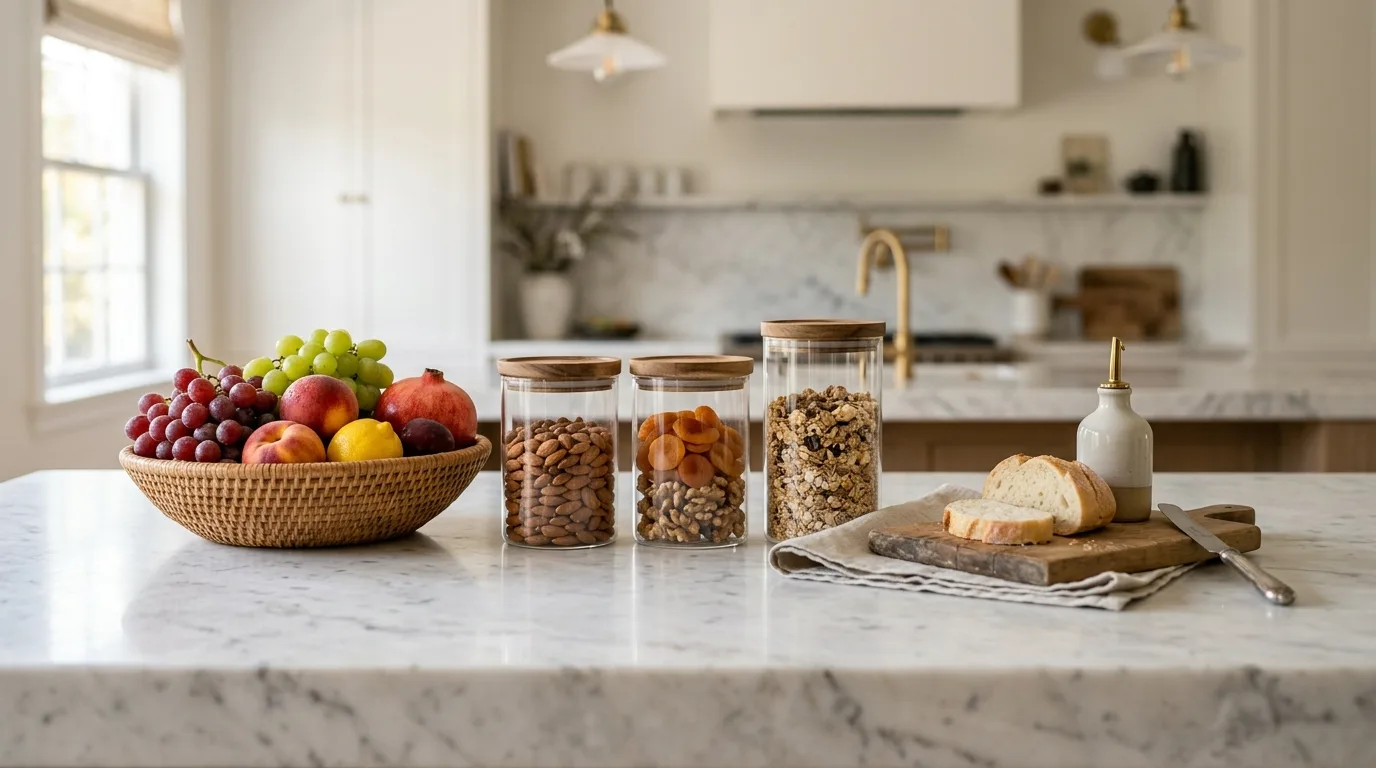 Choose pendants that soften the brightness inspiration for a bright white kitchen.